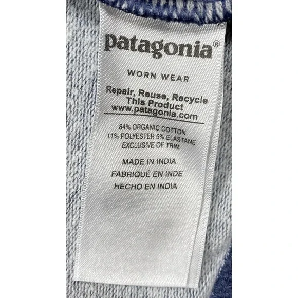 Patagonia Fitz Roy Bear Midweight Hoody Navy Blue Women's (Read Desc) - Picture 5 of 6